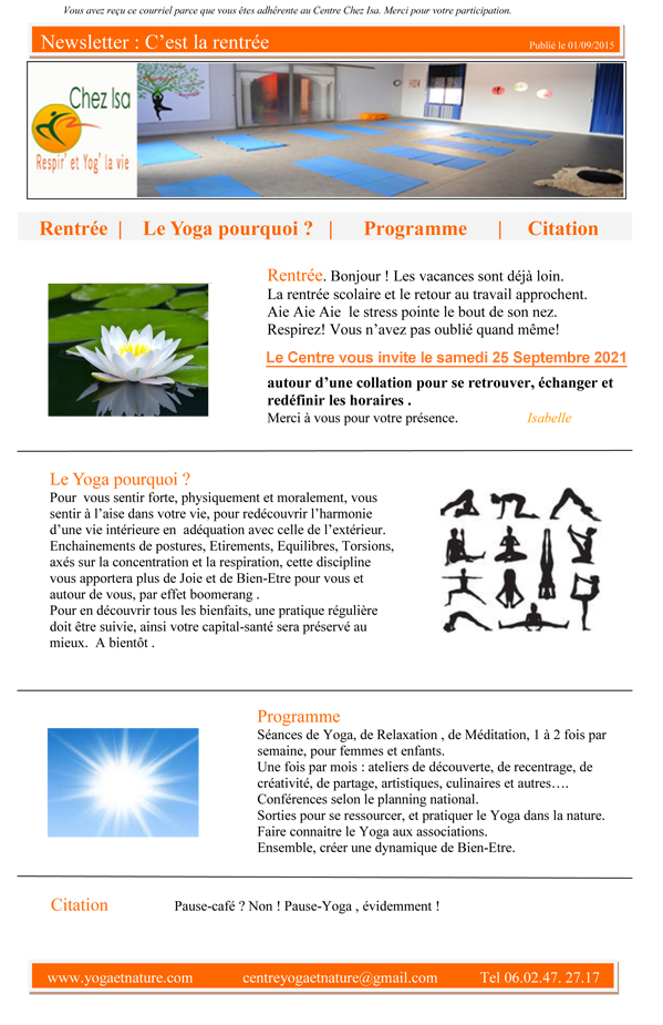 C'est la rentrée